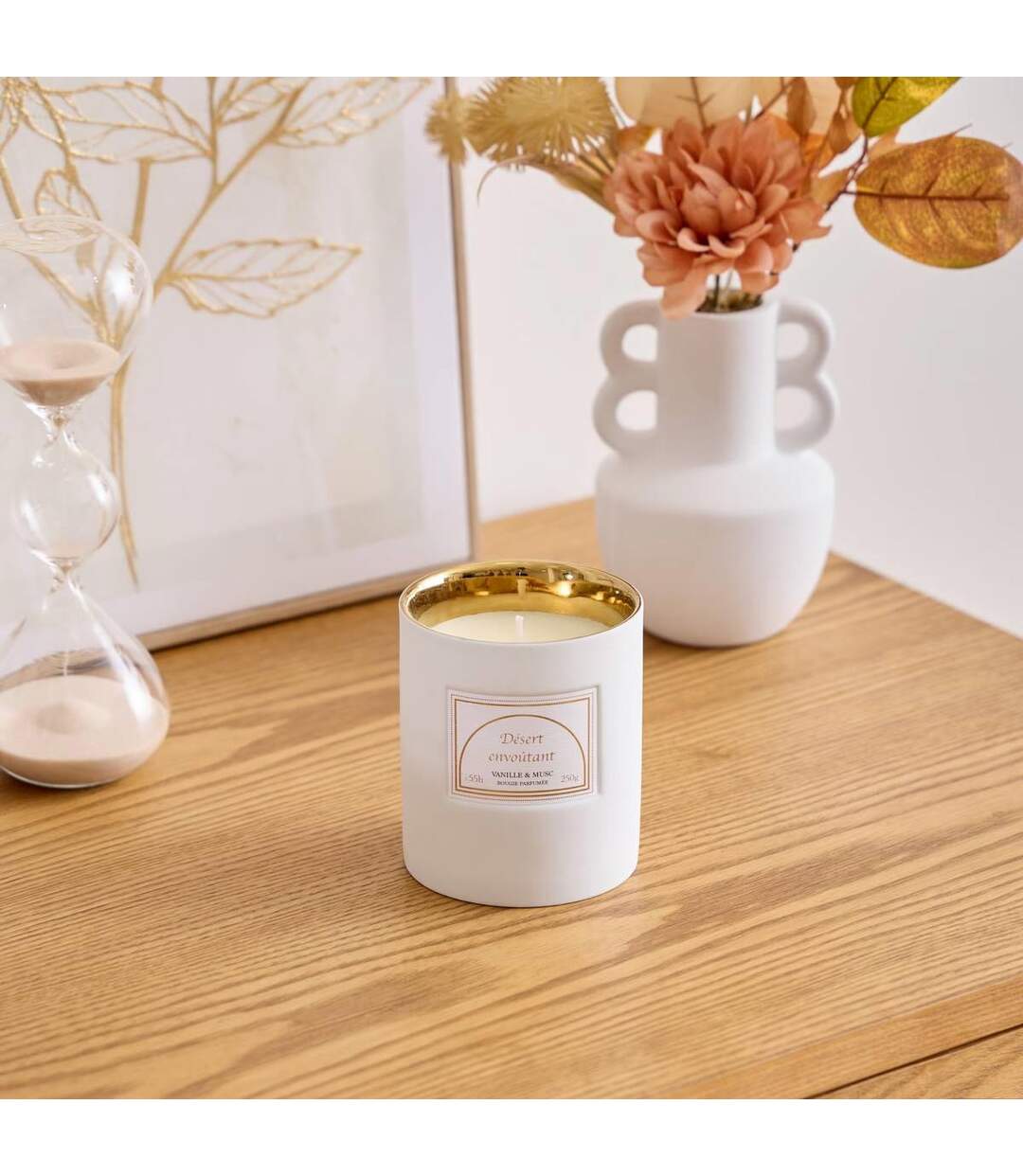 Bougie Parfumée en Céramique Lucia 1800g Santal & Rose-3