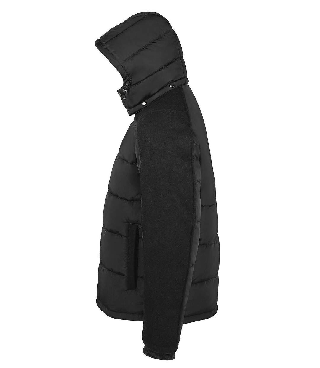 Doudoune chaude à capuche homme - 02886 - noir