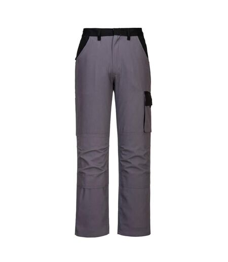 Portwest Mens Poznan Cotton Work Trousers (Graphite Grey) - UTPW952
