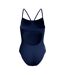 Maillot De Bain 1 Pièce À Bretelles Fines Motif/style Logo Femme Bleu Marine Speedo-3