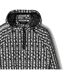 Womens/ladies Hooded Oversized Track Jacket Black Lacoste-1