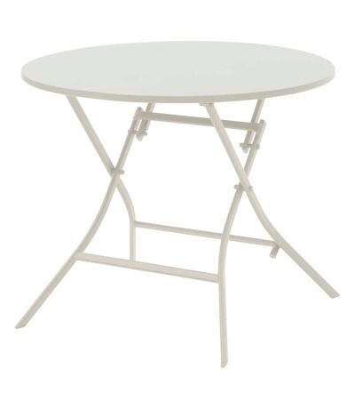 Table de jardin pliante ronde 4 places GREENSBORO - Argile