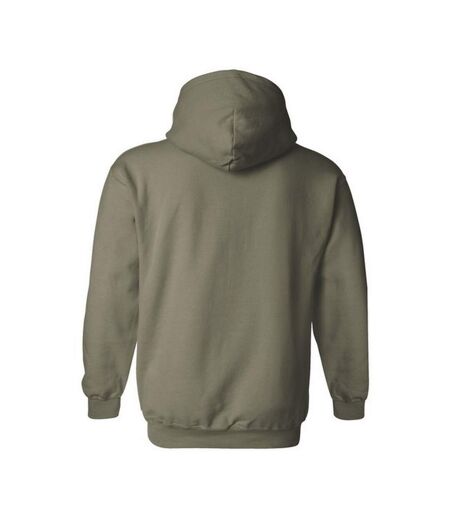 Gildan Heavy Blend Adult Unisex Hooded Sweatshirt/Hoodie (Military Green) - UTBC468