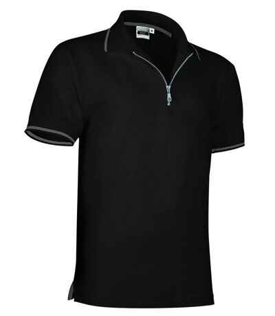 Polo homme zippé - réf GOLF - noir