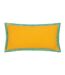 Casa embroidered cushion cover 30cm x 60cm ochre/marine Paoletti