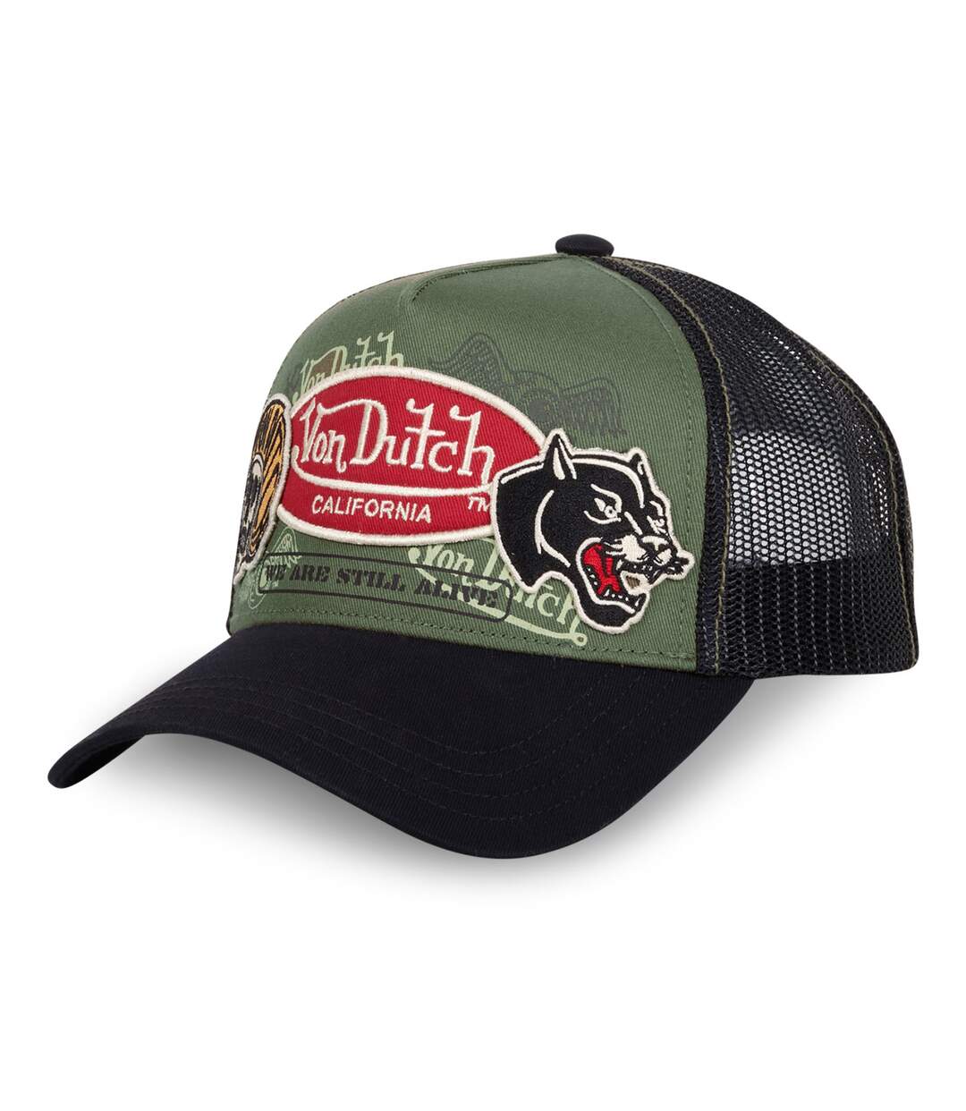 Casquette trucker avec filet en sergé de coton Patches Vondutch-1