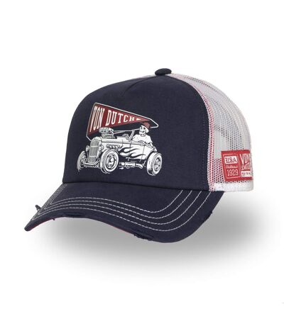Casquette trucker avec filet souple effet bamboo avec print Crew Vondutch