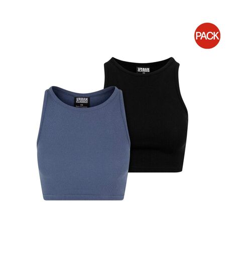 Haut Court Femme Bleu Noir Urban Classics