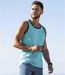 Pack of 3 Men's Tank Tops - Navy Turquoise Yellow