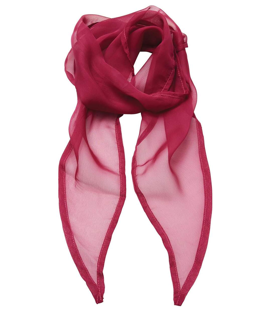 Foulard mousseline - PR740 - rose foncé-1