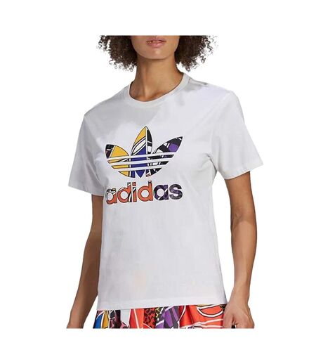 T-Shirt blanc femme adidas reg - l