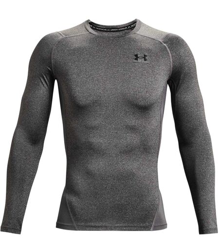 Mens Heatgear Base Layer Top Carbon Heather Under Armour