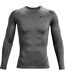 Mens Heatgear Base Layer Top Carbon Heather Under Armour-2