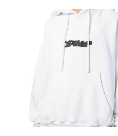 Unisex Adult Blurr Book Oversized Hoodie White Off-White