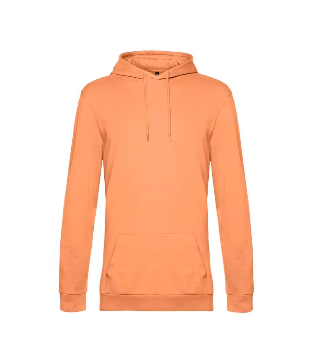 Sweat À Capuche Motif/style Uni Homme Orange Melon B&C-1