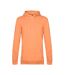 Sweat À Capuche Motif/style Uni Homme Orange Melon B&C-1