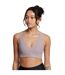 Brassière Motif/style Côtelé Femme Gris Under Armour-4