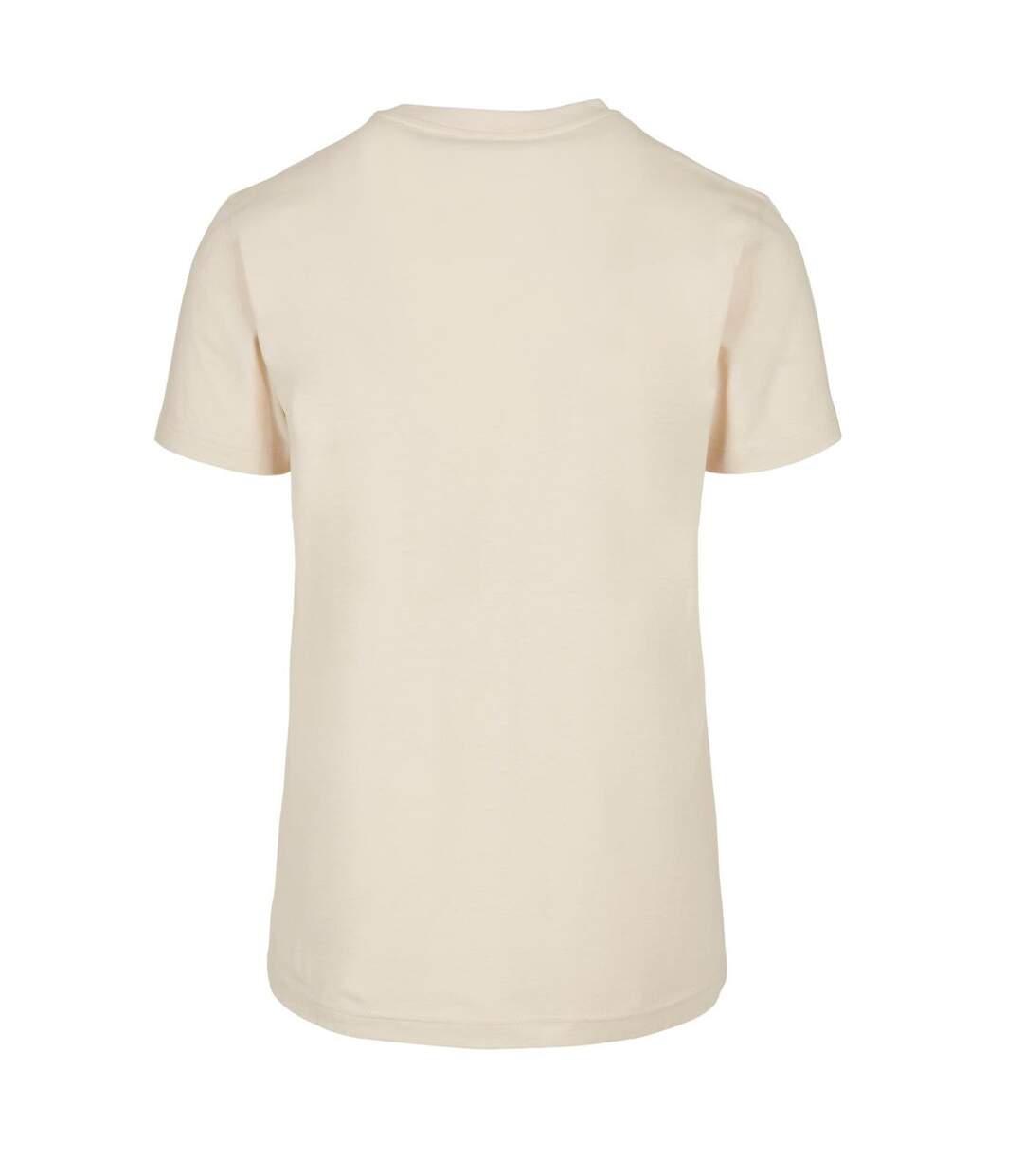 Mens basic round neck t-shirt sand Build Your Brand