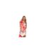Robe Portefeuille Motif/style Floral Femme Rose Missy Empire-1