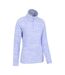 Womens/ladies snowdon melange fleece top lilac Mountain Warehouse