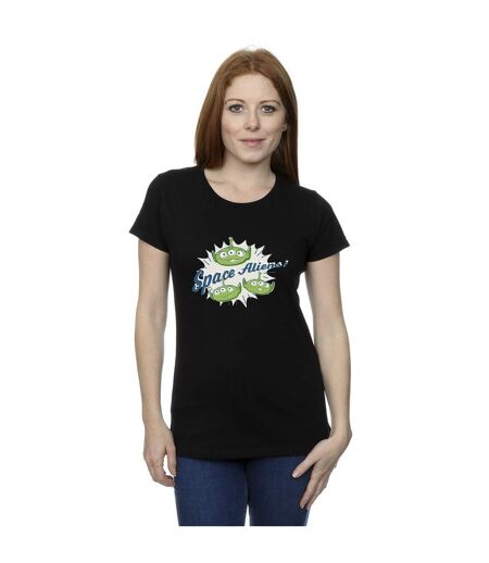 Disney T-shirt en coton Femmes/Ladies Toy Story Aliens (Noir) - UTBI44291