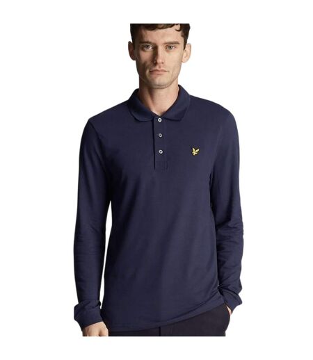Polo Manches Longues Motif/style Logo Homme Bleu Marine Foncé Lyle & Scott