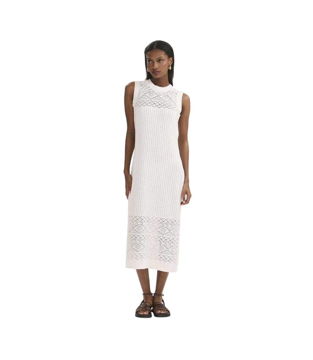 Robe Mi-longue Ravi Femme Crème Finery-4
