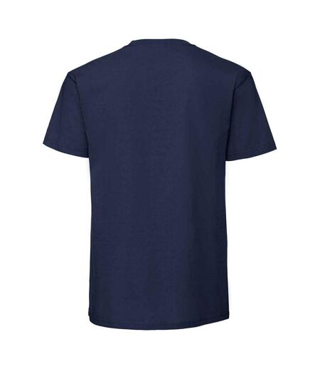 Mens ringspun premium t-shirt deep navy Fruit of the Loom