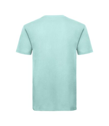 Russell Mens Authentic Pure Organic T-Shirt (Aqua) - UTPC3569