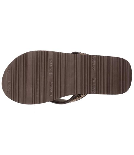 Isotoner Tongs femme très confortables, tiges larges