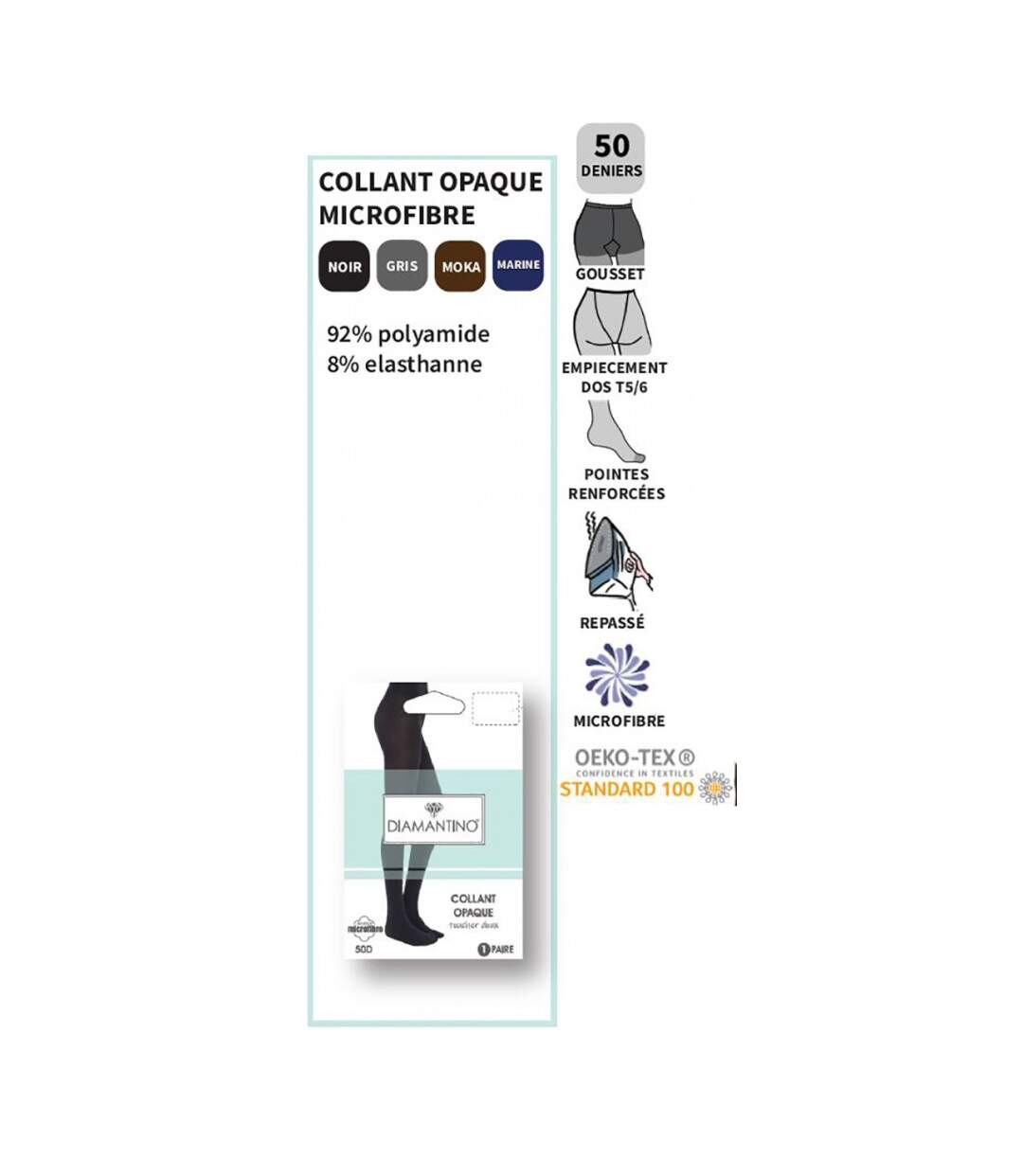 Collant Femme Confort et Résistance DIAMANTINO-2
