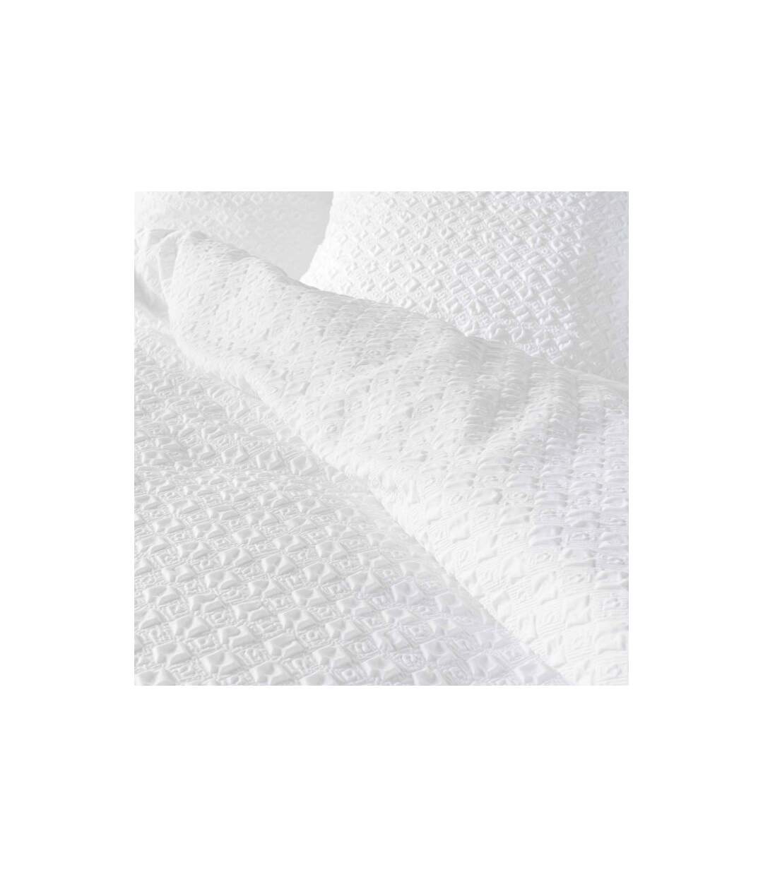 Parure de Lit 3 Pièces Litea 240x220cm Blanc-3