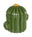 Boîte Cactus Déco en Céramique Yucatan 16cm Vert-1