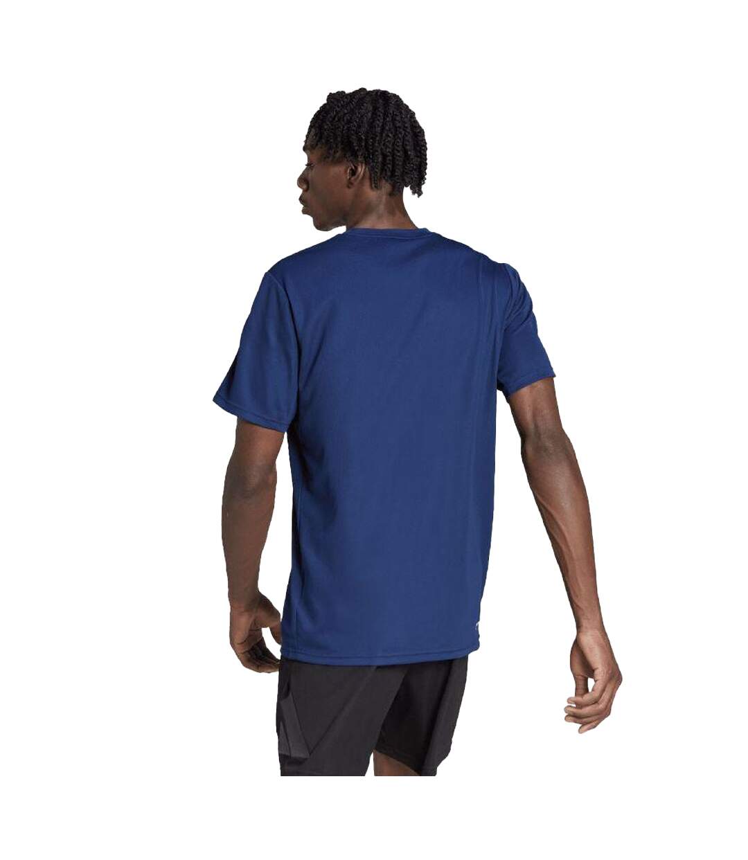 T-shirt Train Essentials Homme Bleu Marine Adidas-3