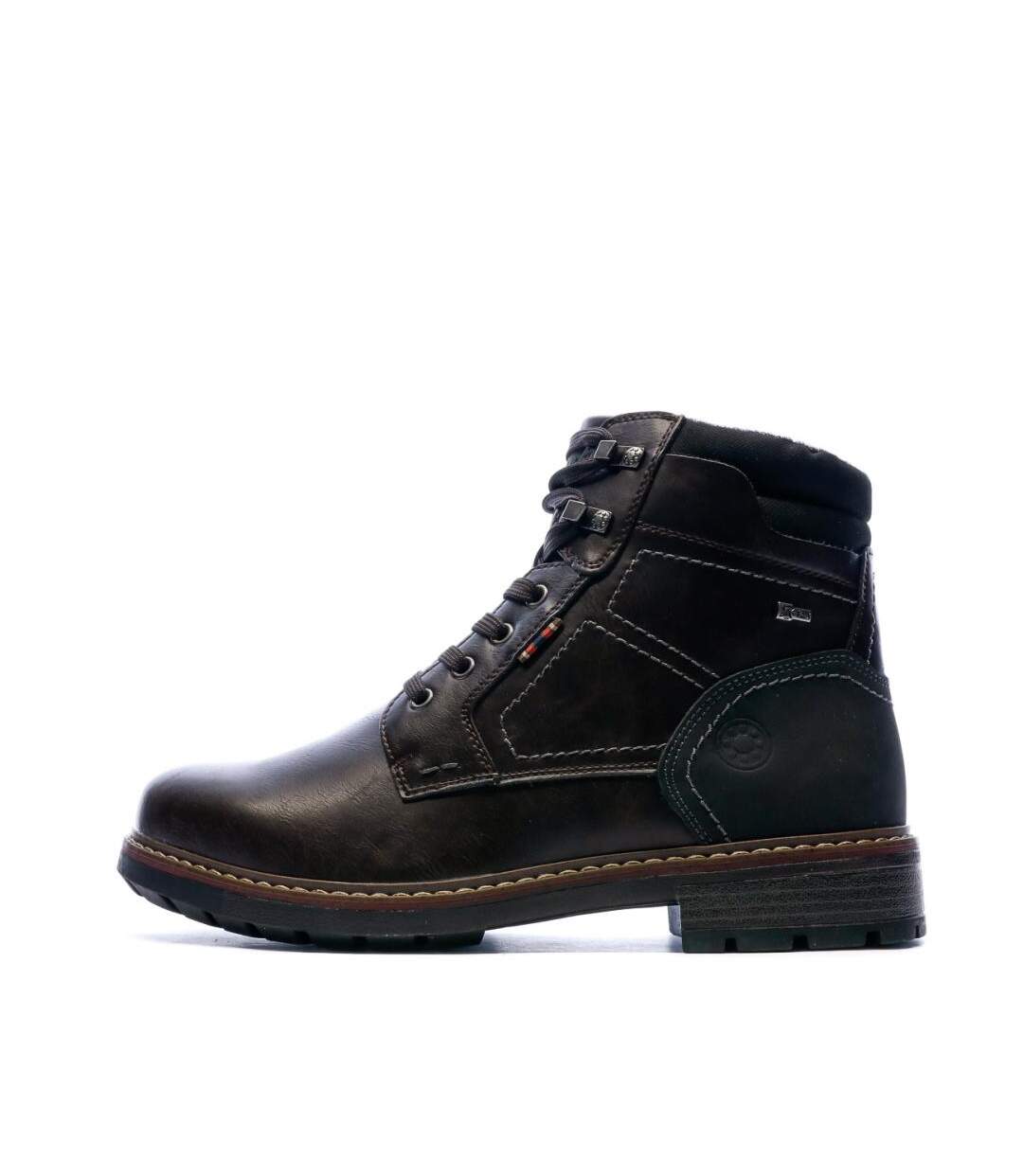 Bottines marron foncé homme relife joymen-1