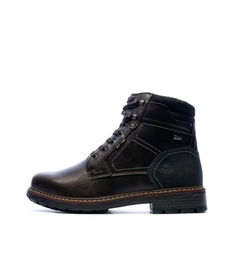 Bottines marron foncé homme relife joymen