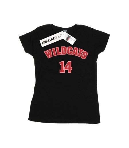 Disney T-shirt en coton High School Musical The Musical Wildcats 14 Femmes/Dames (Noir) - UTBI24354