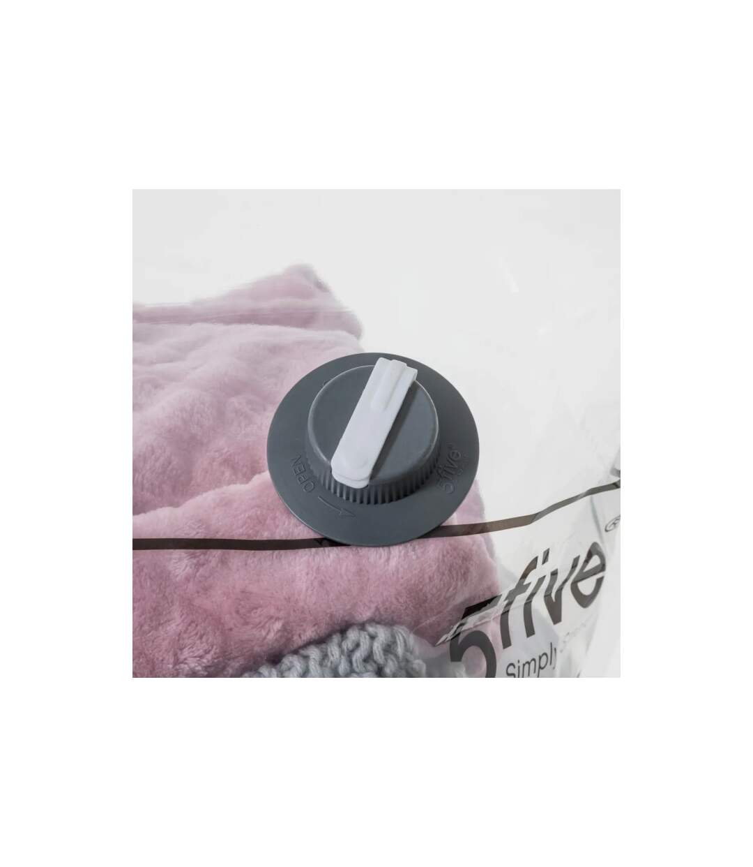 Housse de Rangement Sous Vide Basse Press 100cm Gris-5