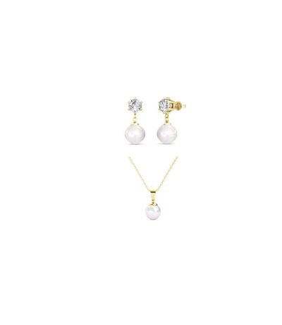 Parures Pauline Full Moon Pearl, Perle d’imitation