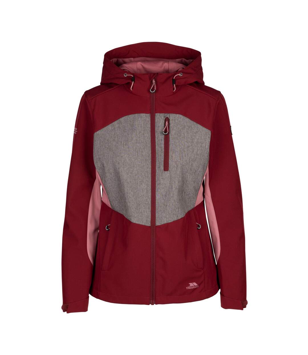 Womens/ladies eckwood soft shell jacket dark cherry Trespass