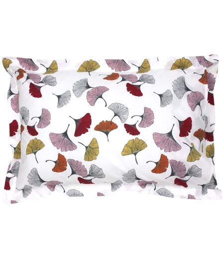 Taie d'oreiller percale pur coton GINKGO