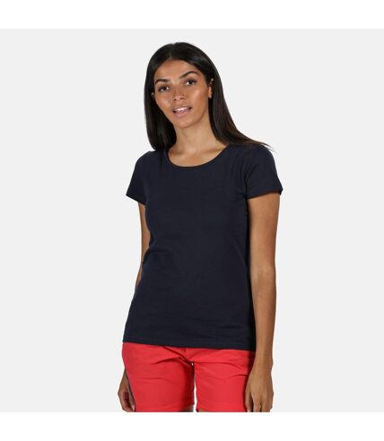 Regatta - T-shirt manches courtes CARLIE - Femme (Bleu marine) - UTRG5381