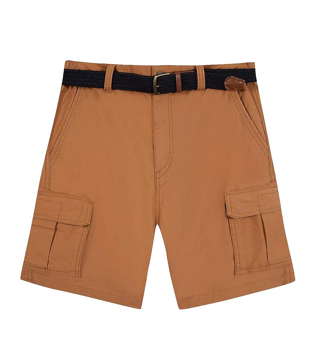 Short marron homme tbs teck-1