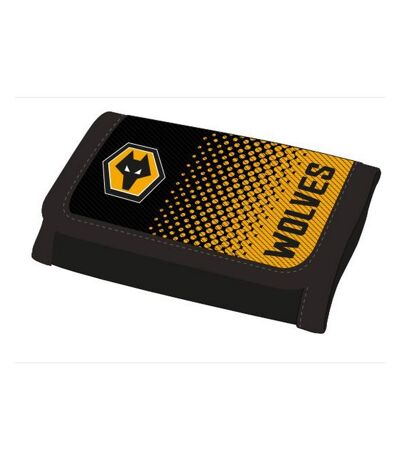 Wolves Fade Wallet (Black/Yellow) (One Size) - UTSG21971