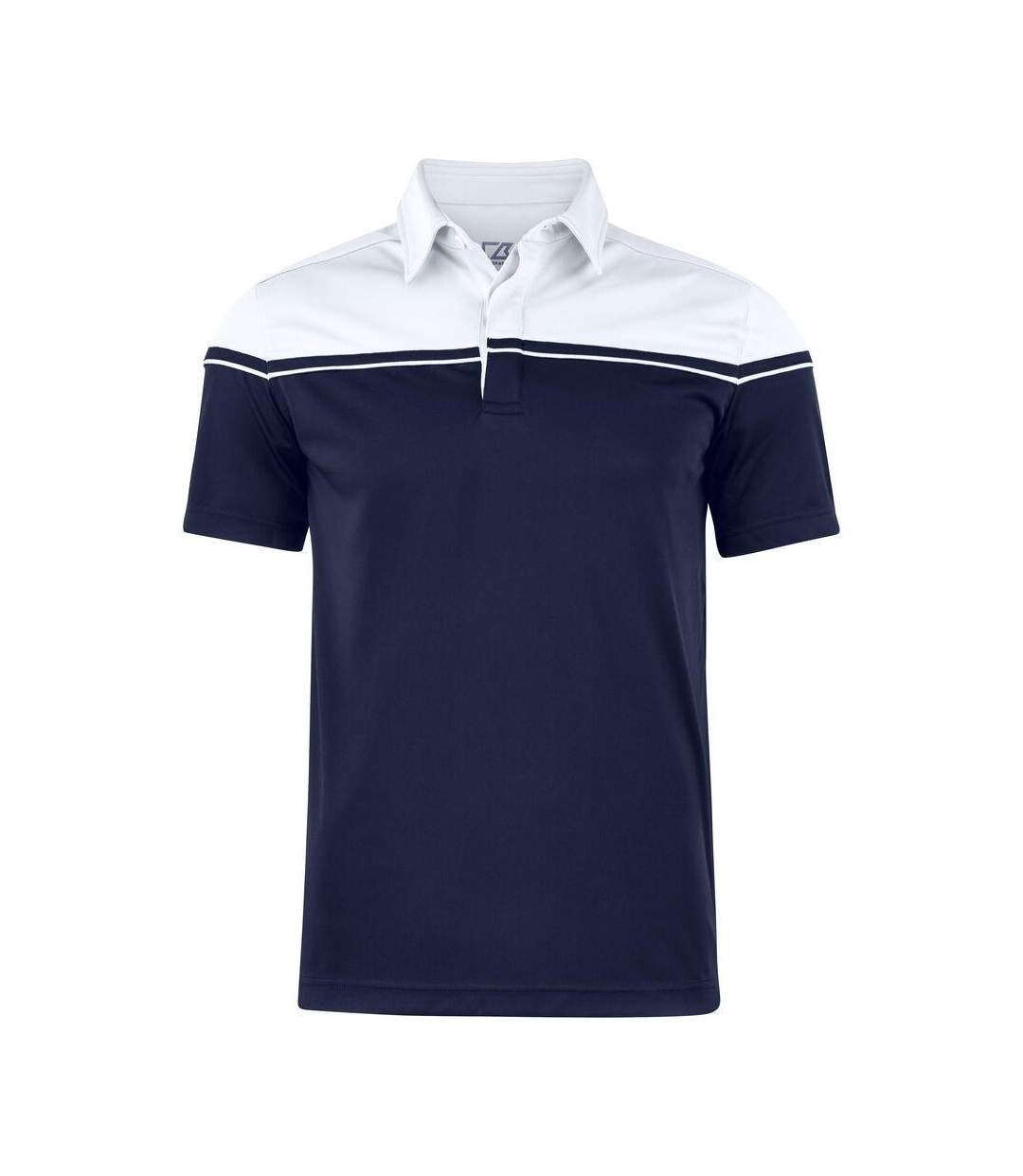 Polo Seaback Homme Bleu Marine Foncé Blanc Cutter & Buck-1
