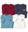 Set van 4 effen T-shirts  Atlas For Men