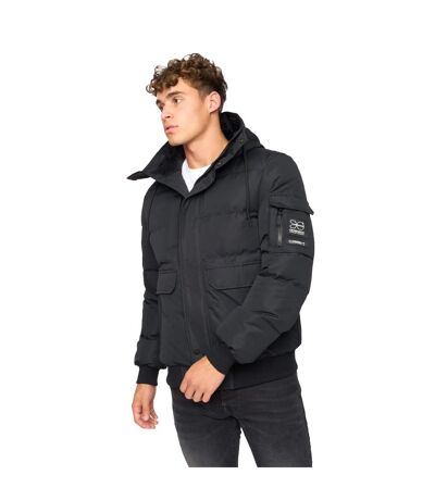 Blouson D'aviateur Milwaka Homme Noir Crosshatch