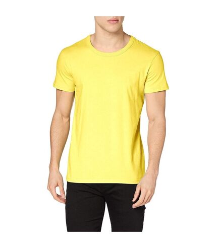 T-shirt col rond stars ben homme jaune Stedman