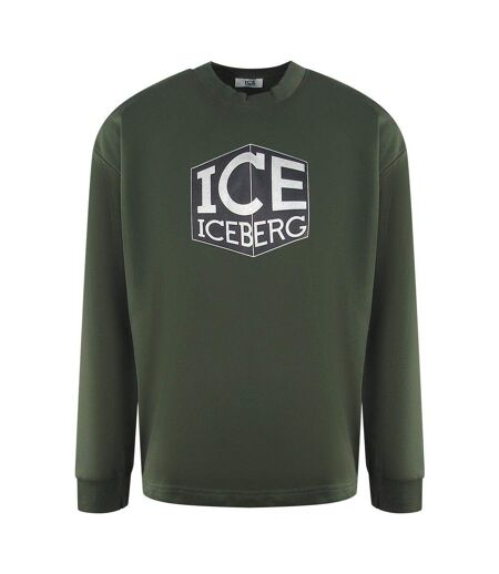 Sweat Motif Logo Homme Vert Ice Iceberg
