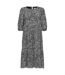 Robe Mi-longue Femme Femme Noir Imprimé Select-2
